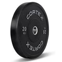 CORTEX 70kg Black Series V2 Rubber Olympic Bumper Plate Set 50mm Kings Warehouse 