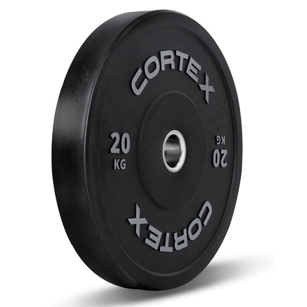 CORTEX 70kg Black Series V2 Rubber Olympic Bumper Plate Set 50mm Kings Warehouse 