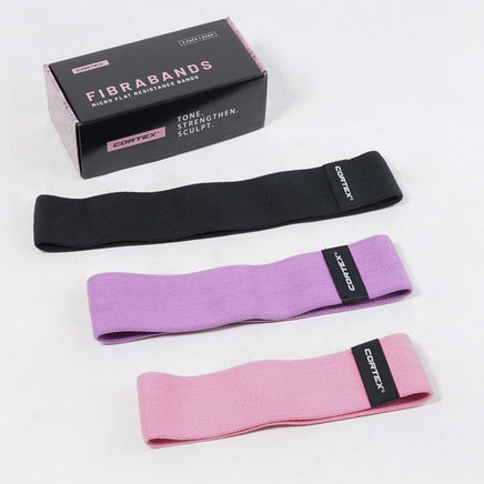 CORTEX FibraBands 3 Pack Micro Flat Resistance Bands 82mm Kings Warehouse 