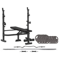 CORTEX MF4000 Bench Press with 90kg Standard Tri-Grip Weight and Bar Set Kings Warehouse 