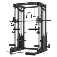 CORTEX SM-25 6-in-1 Power Rack with Smith & Cable Machine + BN6 Bench + 130kg Olympic Weight Plate & Barbell Package Kings Warehouse 