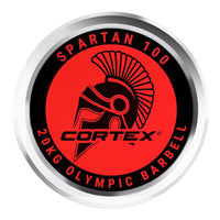 CORTEX SPARTAN100 7ft 20kg Olympic Barbell with Lockjaw Collars Kings Warehouse 