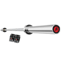 CORTEX SPARTAN205 7ft 20kg Olympic Barbell (Hard Chrome) with Lockjaw Collars Kings Warehouse 