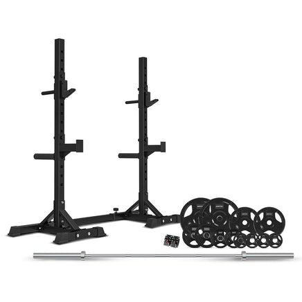 CORTEX SR-10 Squat Rack Package + 100kg Olympic Tri-Grip Weight Plates Package Kings Warehouse 