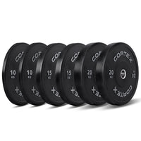 CORTEX Starter 90kg Black Series Bumper Plate V2 Package Kings Warehouse 