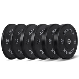 CORTEX Starter 90kg Black Series Bumper Plate V2 Package Kings Warehouse 