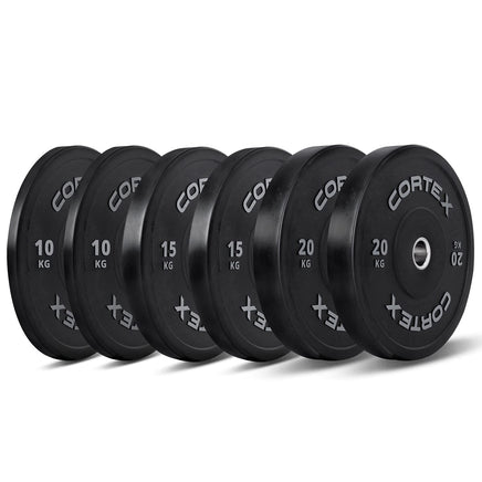 CORTEX Starter 90kg Black Series Bumper Plate V2 Package Kings Warehouse 