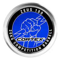 CORTEX ZEUS100 7ft 20kg Olympic Competition Barbell with Lockjaw Collars Kings Warehouse 