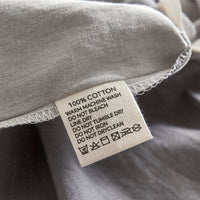 Cosy Club Washed Cotton Quilt Set Grey Double Bedding Kings Warehouse 