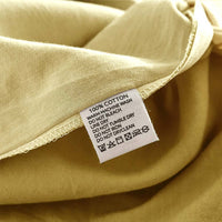 Cosy Club Washed Cotton Quilt Set Yellow Lime Double Bedding Kings Warehouse 