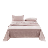 Cosy Club Washed Cotton Sheet Set Purple Double Bedding Kings Warehouse 