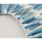 Cot Fitted Sheet Blue by Petit Nest Manchester Kings Warehouse 