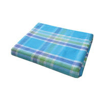 Cotton Plaid Checks Oblong Table Cloth Blue 150 x 230cm Christmas Peak Season Sale Kings Warehouse 