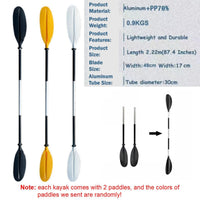 Crystal Clear Kayak with Random Color Paddles Kings Warehouse 
