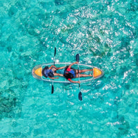Crystal Clear Kayak with Random Color Paddles Kings Warehouse 