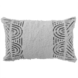 Cushion Cover-Boho Textured Single Sided-Africa Mono-30cm x 50cm Kings Warehouse 