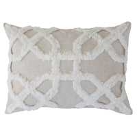 Cushion Cover-Boho Textured Single Sided-Lattice-30cm x 50cm Kings Warehouse 