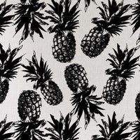 Cushion Cover-Coastal Fringe Black-Pineapples Black-35cm x 50cm Kings Warehouse 