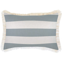 Cushion Cover-Coastal Fringe-Deck-Stripe-Smoke-35cm x 50cm