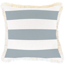 Cushion Cover-Coastal Fringe-Deck-Stripe-Smoke-45cm x 45cm Kings Warehouse 