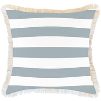 Cushion Cover-Coastal Fringe-Deck-Stripe-Smoke-60cm x 60cm