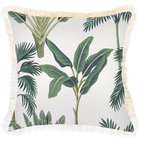 Cushion Cover-Coastal Fringe-Del Coco-45cm x 45cm Kings Warehouse 