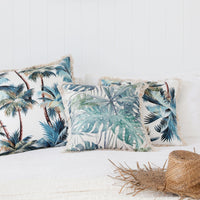 Cushion Cover-Coastal Fringe- Freshwater-45cm x 45cm Kings Warehouse 