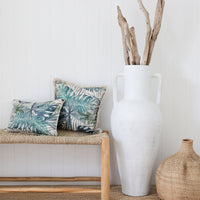 Cushion Cover-Coastal Fringe- Freshwater-45cm x 45cm Kings Warehouse 