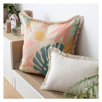 Cushion Cover-Coastal Fringe-Horizon-60cm x 60cm Kings Warehouse 