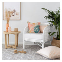 Cushion Cover-Coastal Fringe-Lunar Blush-35cm x 50cm Kings Warehouse 