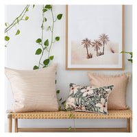 Cushion Cover-Coastal Fringe-Lunar Blush-45cm x 45cm Kings Warehouse 