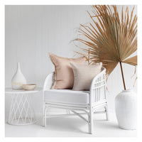 Cushion Cover-Coastal Fringe-Lunar Blush-60cm x 60cm Kings Warehouse 