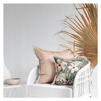 Cushion Cover-Coastal Fringe-Lunar Blush-60cm x 60cm Kings Warehouse 