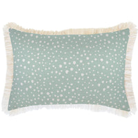 Cushion Cover-Coastal Fringe-Lunar Pale Mint-35cm x 50cm Kings Warehouse 