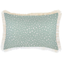 Cushion Cover-Coastal Fringe-Lunar Pale Mint-35cm x 50cm