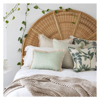 Cushion Cover-Coastal Fringe-Lunar Pale Mint-35cm x 50cm Kings Warehouse 