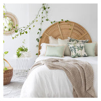 Cushion Cover-Coastal Fringe-Lunar Pale Mint-35cm x 50cm Kings Warehouse 