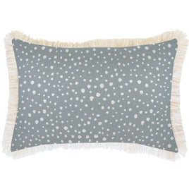 Cushion Cover-Coastal Fringe-Lunar Smoke-35cm x 50cm Kings Warehouse 