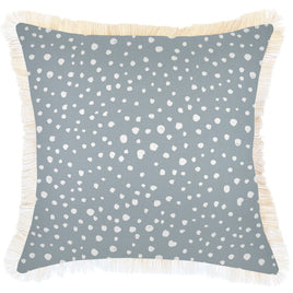 Cushion Cover-Coastal Fringe-Lunar Smoke-45cm x 45cm Kings Warehouse 