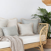 Cushion Cover-Coastal Fringe-Lunar Smoke-60cm x 60cm Kings Warehouse 