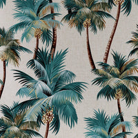 Cushion Cover-Coastal Fringe Natural-Palm Trees Natural-35cm x 50cm Kings Warehouse 