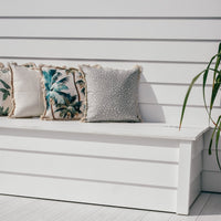 Cushion Cover-Coastal Fringe Natural-Palm Trees Natural-45cm x 45cm Kings Warehouse 