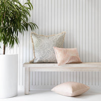 Cushion Cover-Coastal Fringe Natural-Positano Smoke-60cm x 60cm Kings Warehouse 