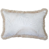 Cushion Cover-Coastal Fringe Natural-Seminyak Biscuit-35cm x 50cm