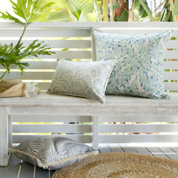 Cushion Cover-Coastal Fringe Natural-Seminyak Smoke-45cm x 45cm Kings Warehouse 