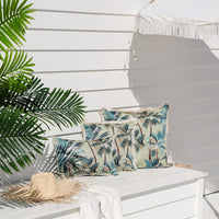 Cushion Cover-Coastal Fringe-Palm Trees Sage-60cm x 60cm Kings Warehouse 