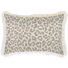Cushion Cover-Coastal Fringe- Safari- 35cm x 50cm Kings Warehouse 