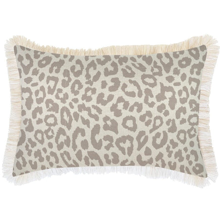 Cushion Cover-Coastal Fringe- Safari- 35cm x 50cm Kings Warehouse 