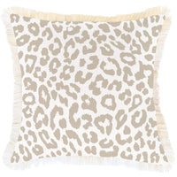 Cushion Cover-Coastal Fringe- Safari-45cm x 45cm