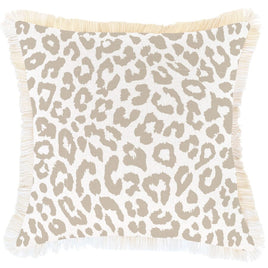 Cushion Cover-Coastal Fringe- Safari-45cm x 45cm Kings Warehouse 